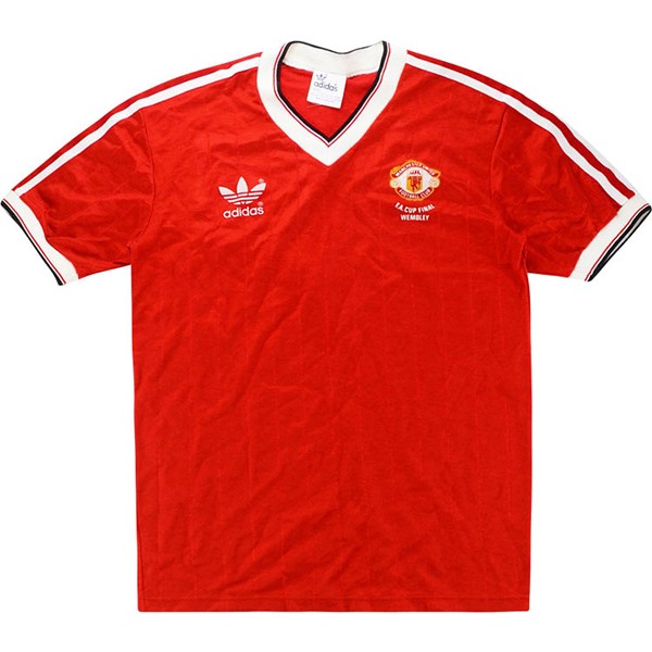 Tailandia Camiseta Manchester United Primera equipo Retro 1983 Rojo